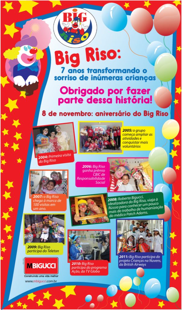 Big Riso: 7 anos transformando o sorriso de inúmeras crianças