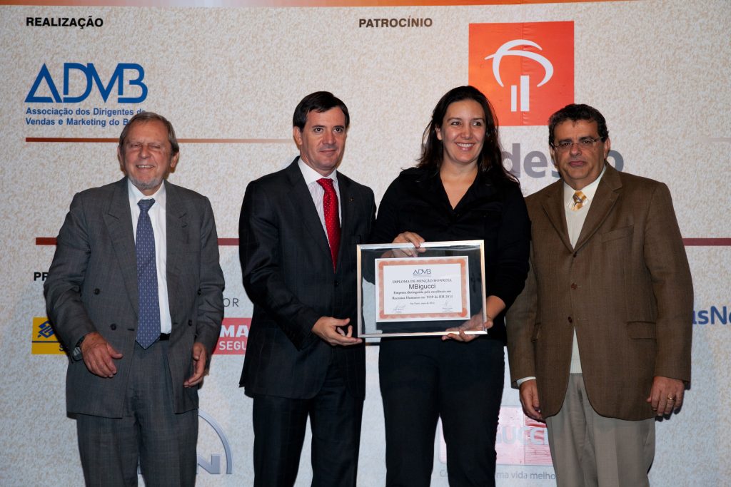 MBigucci recebe menção honrosa do Top de RH da ADVB-SP 2011