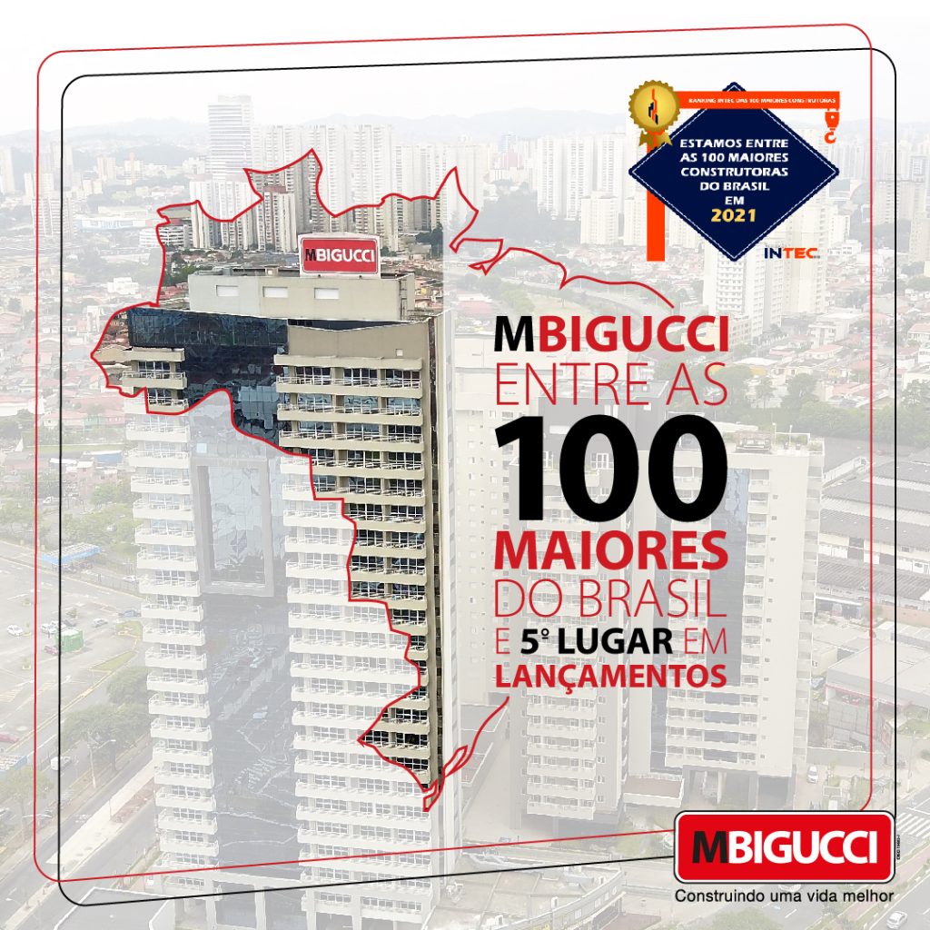 MBigucci está entre as 100 maiores  construtoras do Brasil