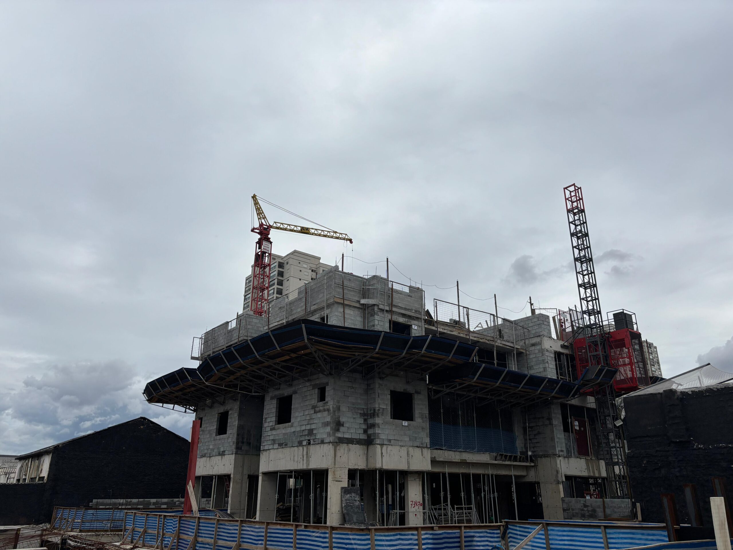 Obra do Palatium Ipiranga em Janeiro 2025