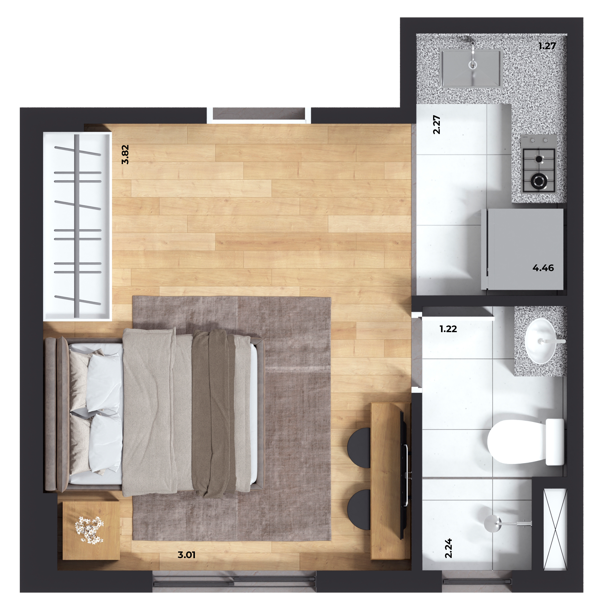 Planta 22m² — Life MBigucci