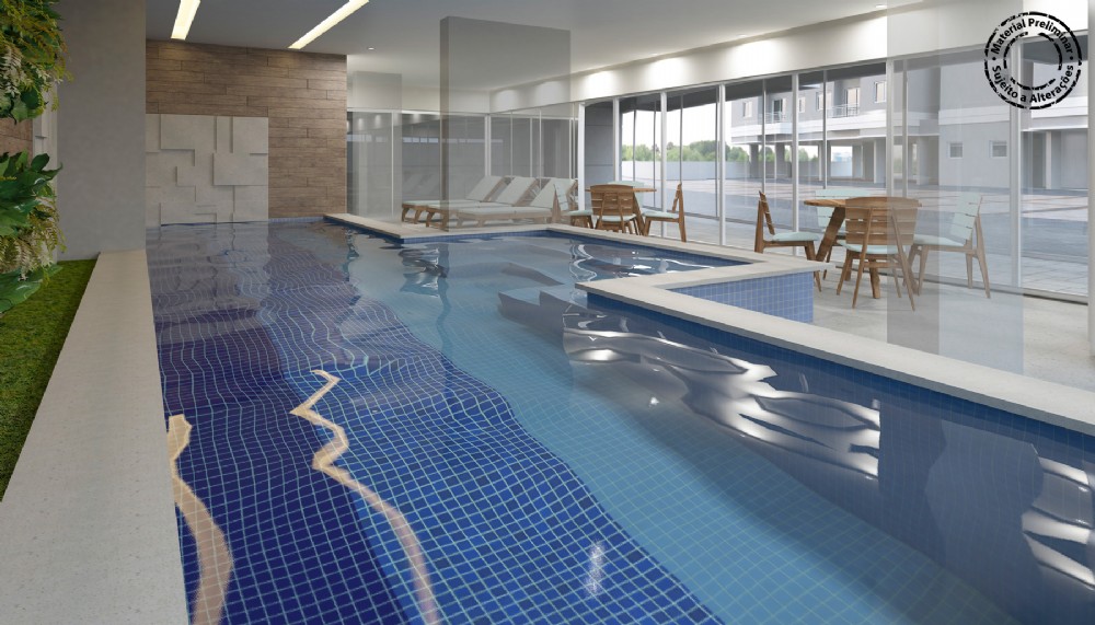 Perspectiva artistica da piscina