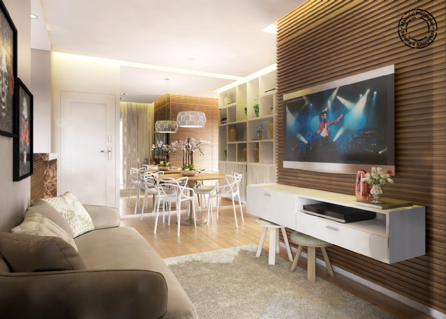 Perspectiva artistica da sala