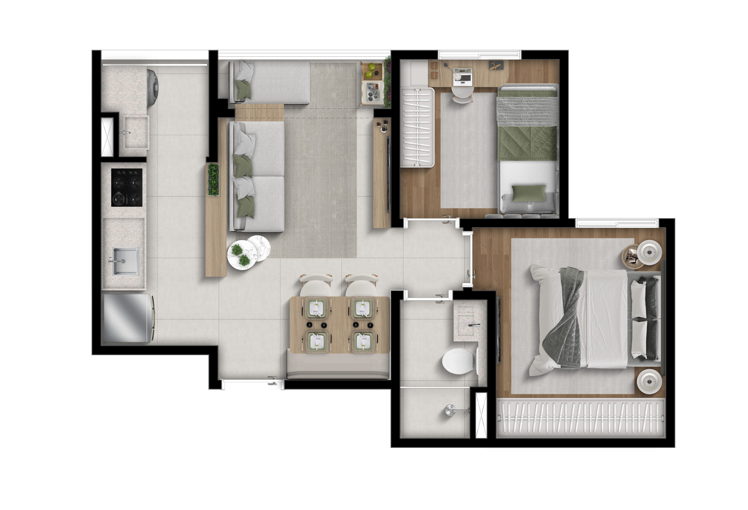 Planta 40m² — MBigucci Joy