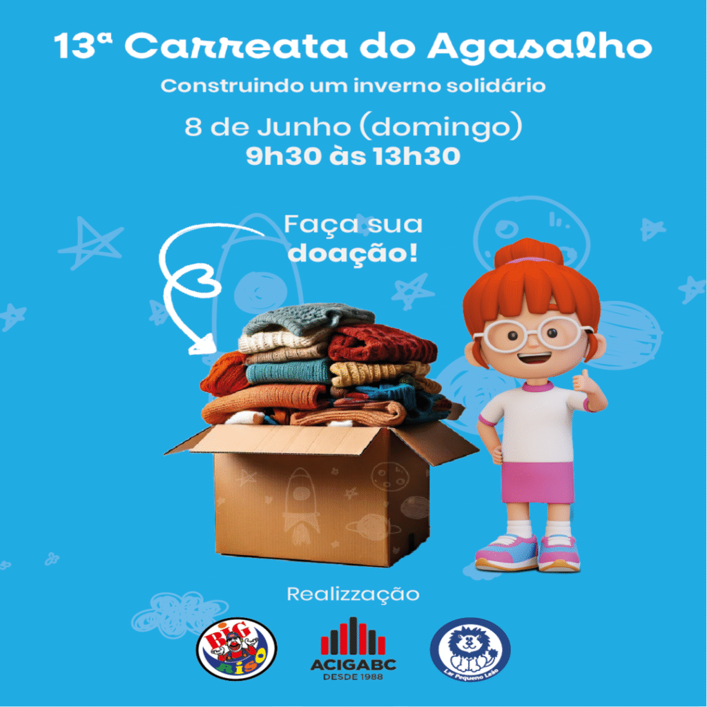 Inverno solidário: ACIGABC e Big Riso promovem Carreata do Agasalho 2025