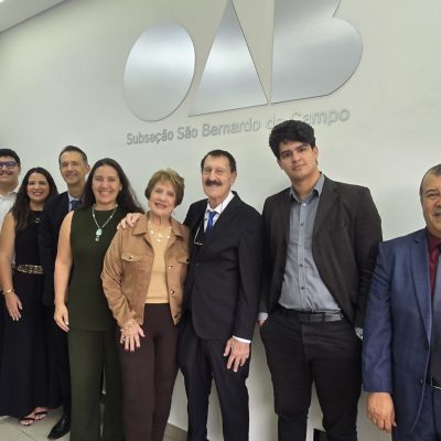 Diretoria da OAB, família Bigucci e colaboradores da MBigucci na OAB-SBC
